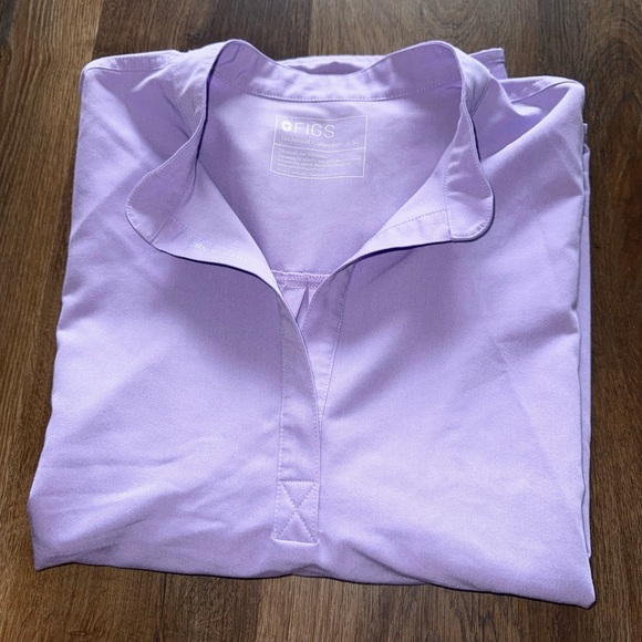 Figs Lavender Dew Scrub Top - Picture 1 of 9
